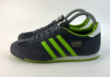 Adidas Dragon OG Womens Trainers Grey Green White Shoes Sneakers UK 4.5