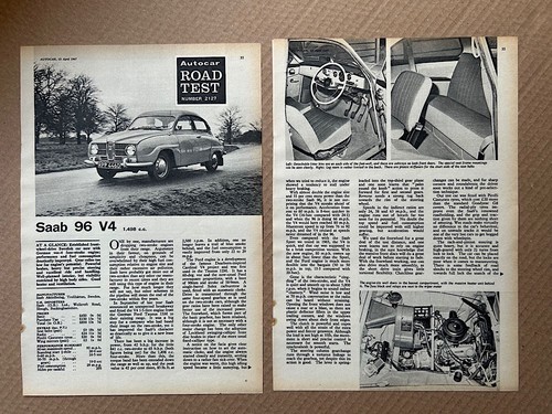 Saab autocar road test - saab, v4