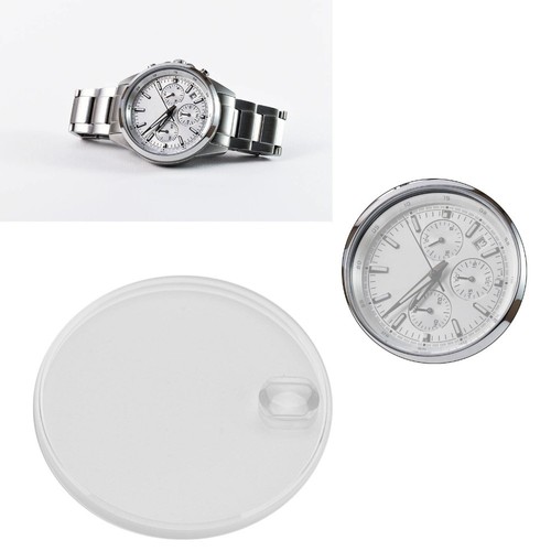 Round sapphire watch - watch, crystal