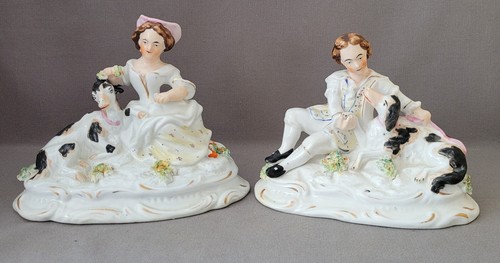 Antique pair staffordshire - antique,