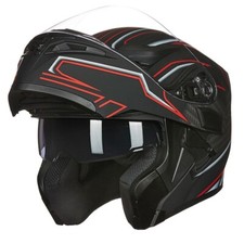 ILM Dual Visor Flip up Motorcycle Modular Full Face Helmet DOT with 6 Colors 902