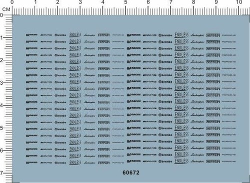 Water slide decals 1 12 - slide, 1/18