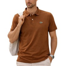 Lacoste Brown Polo Shirt Size
