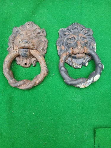 Pair antique cast - of,