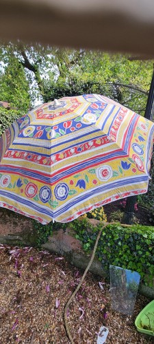 Vintage garden parasol retro