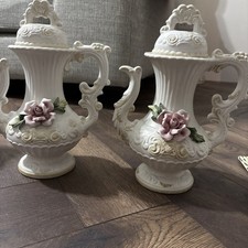 2 x Vintage Capodimonte Large