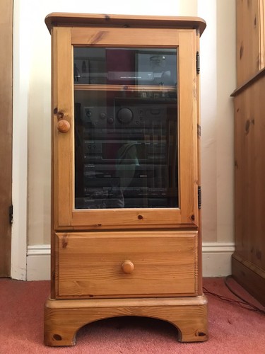 Ducal pine stereo cabinet - pine,