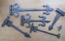 PAIR of HINGES cast iron