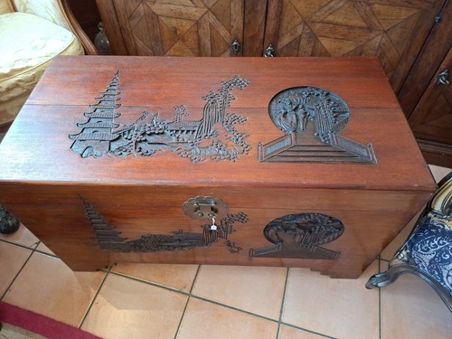Chinese large camphor - chest, on