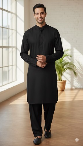 Shalwar kameez mens - plain, ban