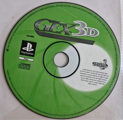 Gex playstation disc - gex, 3d