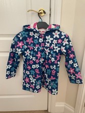 Hatley Girls Flower Raincoat jacket - size 5