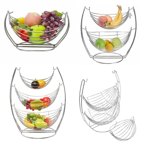 Chrome fruit basket - chrome,