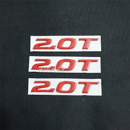 Matte red metal decal - 2.0t,