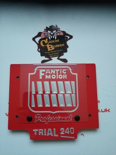 Trials front number board - trials,