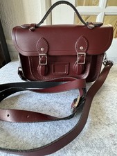 Leather Cambridge Satchel Company Mini Oxblood Red Burgundy