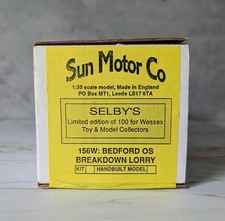 Sun Motor Co US Selbys 156 W Bedford OS Breakdown Lorry Handbuilt Model 1:50 