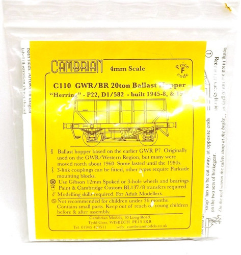 Cambrian c110 gwr 20t - c110, gwr/br
