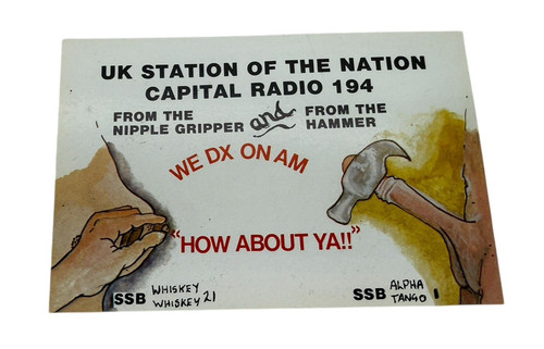 Qsl card postcard amateur - card,