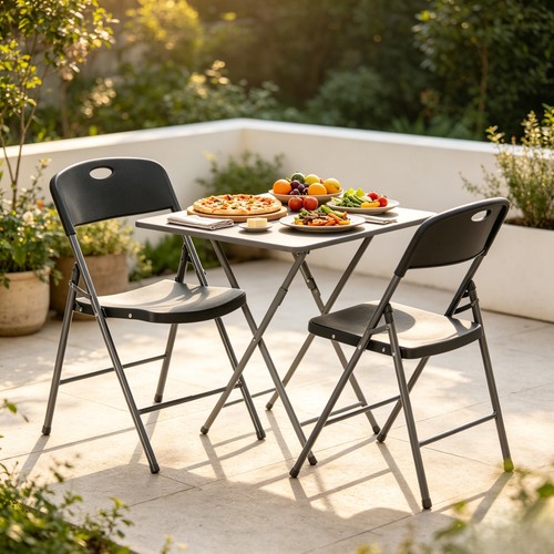 Folding plastic chair outdoor - chair,