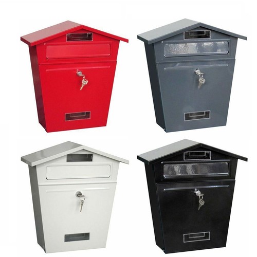 Steel post box postbox - post,