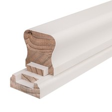 Stair Handrail and Base Rail Sets for 32mm Spindles Paint Ready Select Lengths