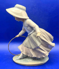 NAO by Lladro Girl with Hoop​ Vintage Porcelain Figurine ​(Retired)