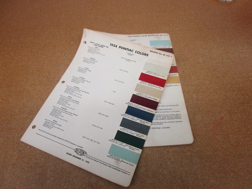 1954 pontiac car - paint, color