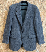 Mens Harris Tweed Jacket Grey