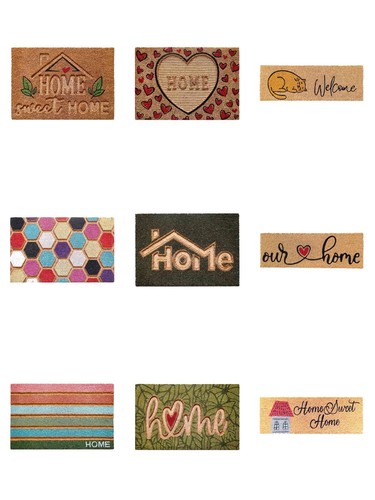 New natural coir door mat - new,