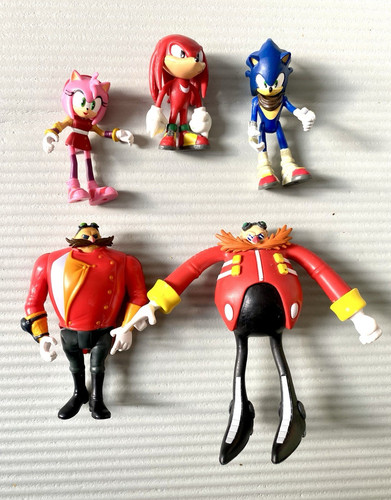 5pcs sonic the hedgehog action - 5pcs,