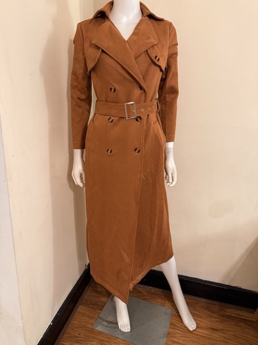 Vintage brown trench - brown,