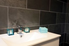 BRAZILIAN BLACK MATT HONED CALIBRATED SLATE TILES 600x600x10mm £49.99 PER SQM