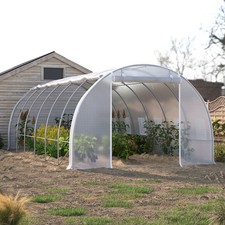 6 x 3 x 2M Reinforced Walk-in Polytunnel Garden Greenhouse Steel Frame Grow Shed