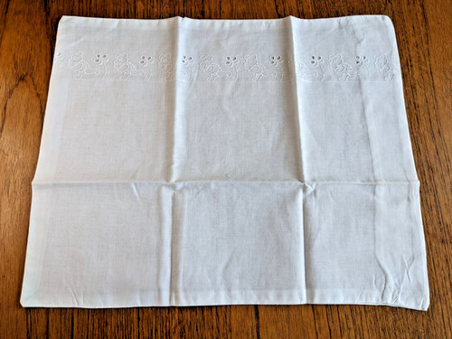 Vintage cot bed lace pillow - cot,