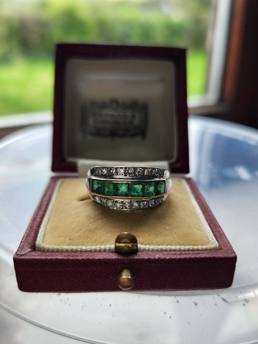 Antique art deco - deco, emerald