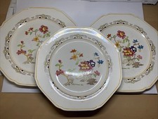 Vintage Rare Hand-Painted Tams Ware Three Plates Made in England