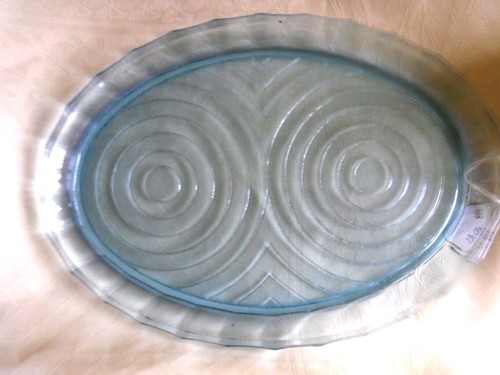 Art deco blue glass - art, dressing
