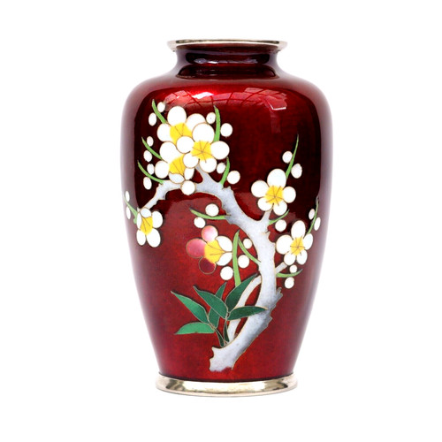 Japanese cloisonne vase - japanese,