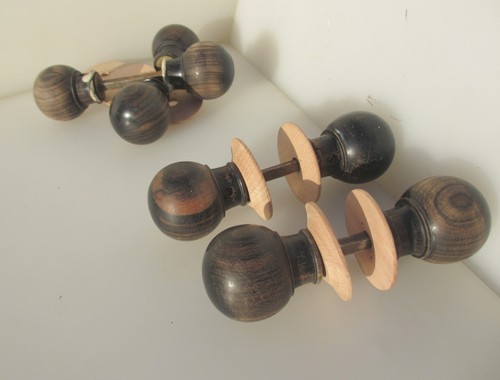 Antique wooden door knobs - wooden,