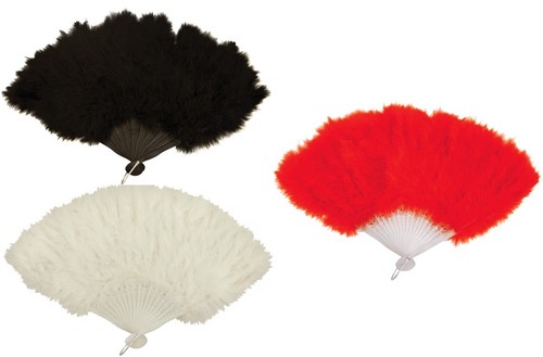 Hand held soft feather fan - soft,