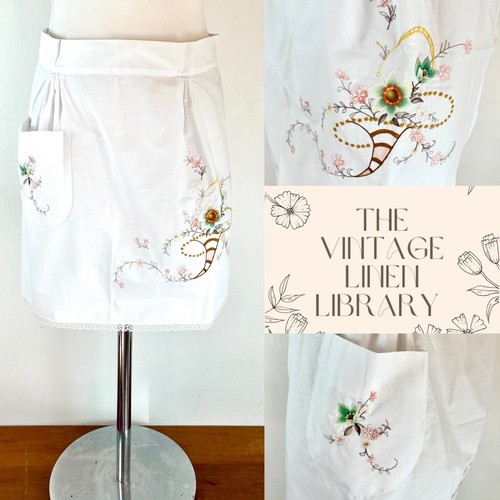 Vintage half apron 1940s - vintage,