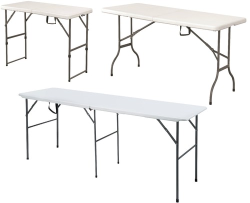 Folding trestle table 4ft - 4ft, 5ft