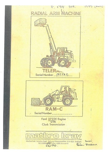 Matbro telehandler ram - matbro,