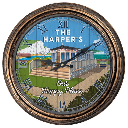 Personalised wall clock - wall,