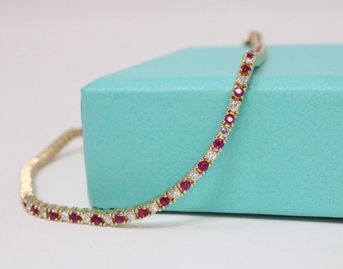 Natural round diamond ruby - natural,