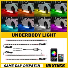 4X RGB Strip LED Under Car