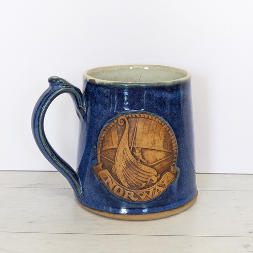 Large norway stoneware pottery - norway,