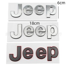 Side emblem Letter sticker for Jeep Cherokee Fender rim Rear trunk badge