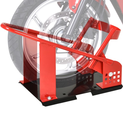 Homcom motorcycle wheel chock - motorcycle,